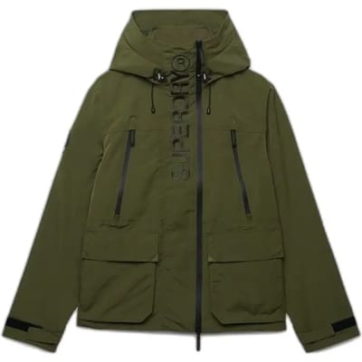 Superdry - Ultimate Geborduurd Windbreaker Jack met Capuchon - Heren