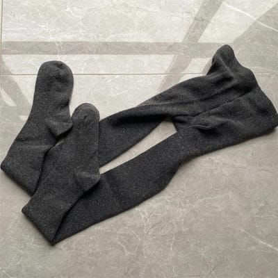 Dikke Wollen Panty Kousen Herfst en Winter Buiten Kleding Modieuze Leggings Warme Kousen Panty's Voor Vrouwen 40-60kg gray