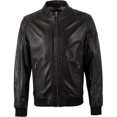 Mauritius Lederen jas - GBGrahan IDRV - S tot 3XL - voor Mannen - zwart