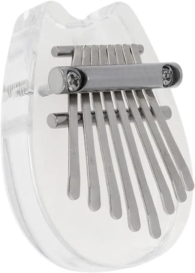 Duimpiano 8 Toets - Vingerpiano Muziekinstrument - Muziek Maken - Kat Vorm - 100 gram - Transparant