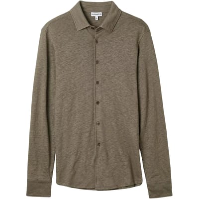 Shirt van linnen jersey met lange mouwen The Resort Co