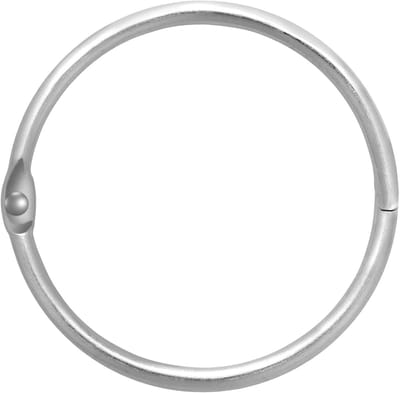 5cm Losse Blad Ringband - 12 Stuks Zilveren Metalen Ringen voor Kaarten, Indexen en Schoolprojecten