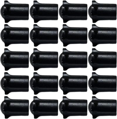 Stoelpootdoppen - Meubeldoppen Vloerbeschermers - Meubels Beschermen - Antislip Geluid Verminderen - 20 stuks - Zwart