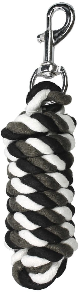 Horsegear Halstertouw Horsegear Striped Donkergrijs