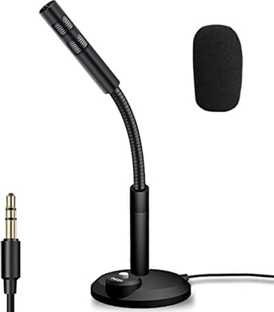 Store_7 - Stereo microfoon - Streaming - Verbeterde geluidskwaliteit - Zwart - Opname - Geschikt voor pc en laptop - 3,5 mm jack