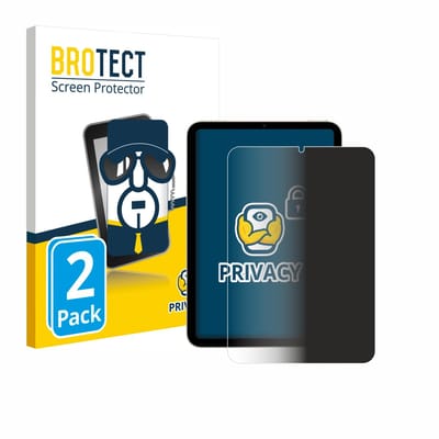 BROTECT - privacy screenprotector voor Apple iPad Mini 7 2024 - Folie Beschermfolie Blauwlichtfilter 2 Stuks