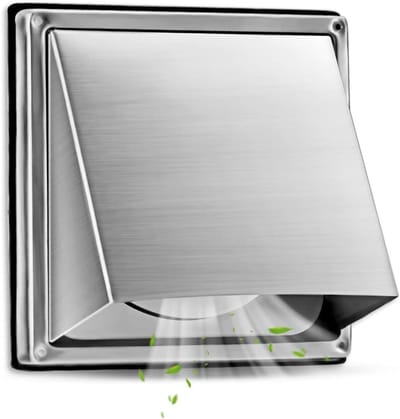 Ventilatierooster Afsluitbaar - Ventilatieklep Buiten - Luchtcirculatie Verbeteren - Insectenwerend Rooster - 150 mm - Zilver