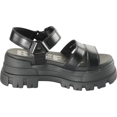 Buffalo ASPHA TS Sandal Sandalen Plat - Zwart - Maat 41