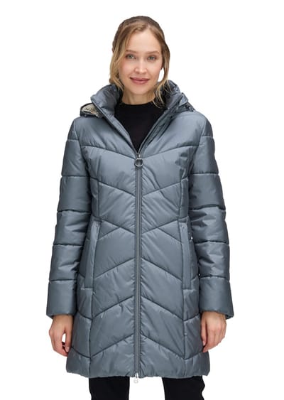 Lang outdoorjack met 2-wegritssluiting - mintgroen - Gr. 42 van Goldner Fashion