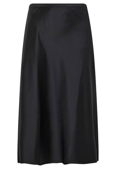 Yours London Zwarte Satijnen Rok Size 38