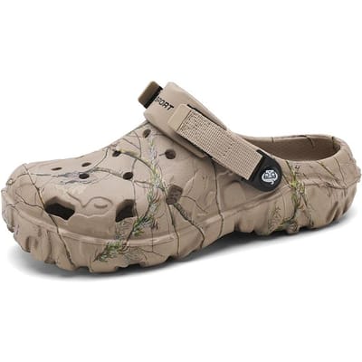 Heren Klompen Pantoffels Hoge Kwaliteit Klassiek Buiten Anti-Slip Tuinschoenen Lichtgewicht Mode Casual Sandalen Grote Maat 45 46 47 36 gray