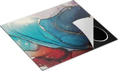 Chefcare Inductie Beschermer Abstracte Luxe Kunst - 60x50 cm - Afdekplaat Inductie - Kookplaat Beschermer - Inductie Mat