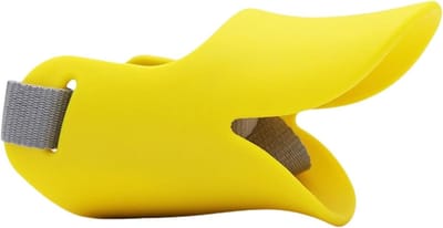 Hondenmuilkorf - Hondenmondkap - Gedrag Reguleren - Grote Ventilatie - Maat L - Geel