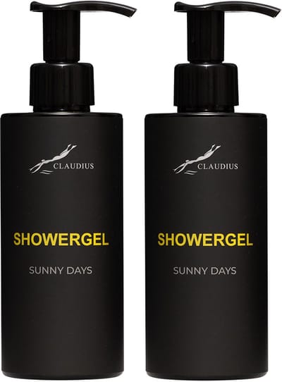 Splashbox Showergel Sunny Days 300 ml – set van 2 stuks - 2-in-1 Douchegel & Shampoo – frisse tropische geur – Unisex - voordeelverpakking
