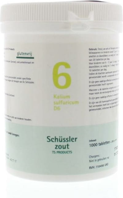 Sch ssler zout Nr. 6 Kalium sulfuricum D6 TS Products