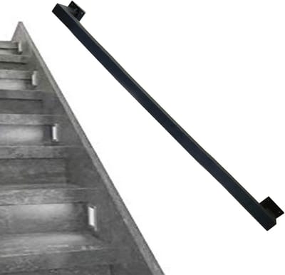 Metalen trapleuning - Handgreep steun - Veilige ondersteuning - Complete montageset - 120cm lengte - Zwart