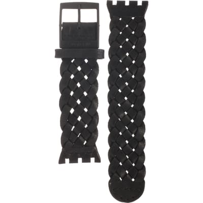 Swatch Plastic - Square SUB 18mm ASUBB124 SUBB124 Black Braid band