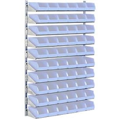 Wandrek 10VK, 10 planken, L 1000 x B 640 x D 155 mm, zonder bakken