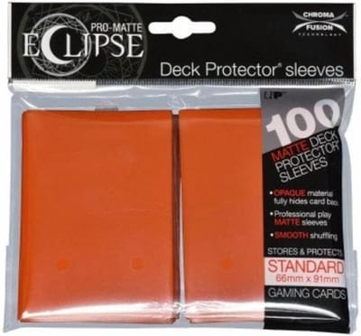Ultra Pro Eclipse PRO-Matte Sleeves: Standaard Pumpkin Orange (66x91mm) - 100 stuks
