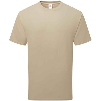 Fruit of the Loom Katoenen uniseks T-shirt voor volwassenen (Woestijnzand)