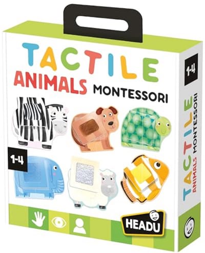 Montessori Dieren Puzzel voor Kinderen 1-4 Jaar - Tactiele Dierfiguren, Multicolor en Groot Formaat