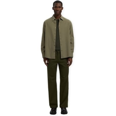 Overhemd Lange Mouw Selected Noos Claus Noah Brush Shirt - Kalamata/Twisted