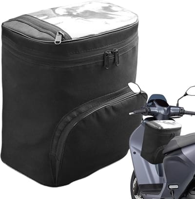 Luxe E-bike Fietstas 25*18*28cm - Handig voorvak - Stuurtas - Fietstas - Stuurtas Fiets - Waterdichte stuurtas - Cycling Wallet - Stuurtas voor Fiets - fiets-voortas - Oxford-stof Waterdicht - Opbergtas - Met Schouderband - Afneembaar - Zwart