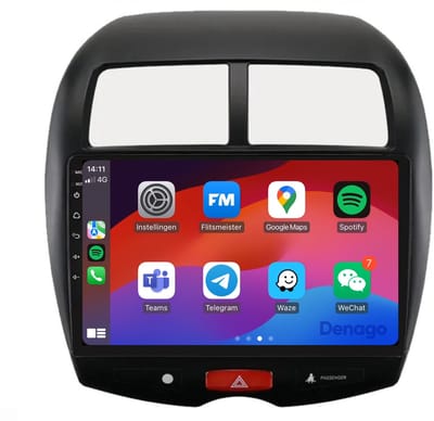 CarPlay autoradio geschikt voor Mitsubishi ASX (2010 t/m 2015) | 9 inch | Android 13 | Draadloos Apple CarPlay & Android Auto | 2GB + 32GB | QuadCore processor | Denago DNG-A117 | 2025 model | 2010 2011 2012 2013 2014 2015 | Bluetooth & Wifi