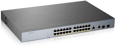 ZyXEL GS1350-26HP 24-port GbE Smart Managed PoE Switch with GbE Uplink