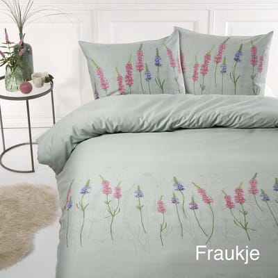 Papillon Fraukje - dekbedovertrek - eenpersoons - 140x200/220 - Groen