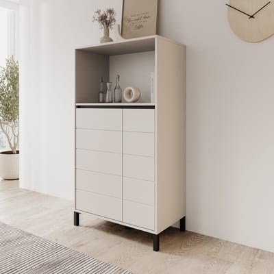 Meubella - Montellini - Dressoir - Beige - 74x40x135 cm