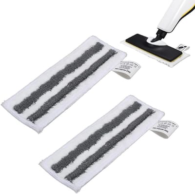 Stoomreiniger Pads - Vloerkleden Doeken - Efficiënt Schoonmaken - Hoge Absorptie - 2 stuks - Grijs