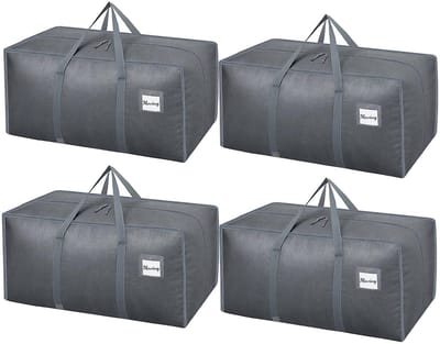 Dailygoods- Opbergtas 120L Waterdicht - 4-pack - Bewegende Zakken - Opbergtassen voor Kleding - Geschikt voor Reizen/Kamperen - Opvouwbaar - Opbergzak