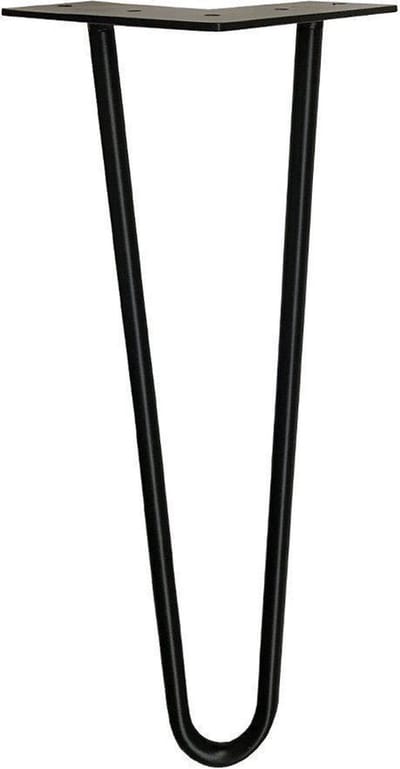 FLE - Stalen hairpin zwart hairpin ø 1,2 cm en hoogte 45 cm