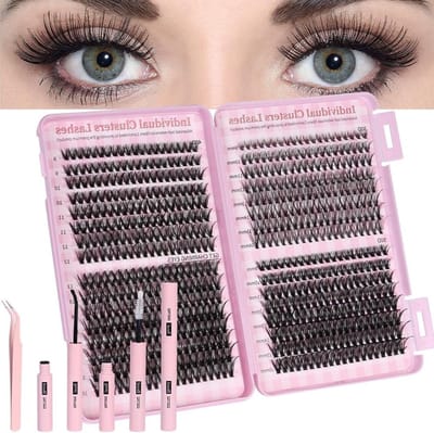 Wispy Cluster Wimperextensions, 540 Stuks Individuele Wimperclusters, Gemengde Trays, 9-16 mm, Natuurlijke Wimperlook Set (30D+40D+50D) voor Volle Wimpers en Lange Wimpers