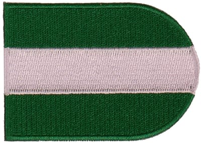 Strijkapplicatie/Patch - Vlag Schildvorm Rotterdam - 8x6cm