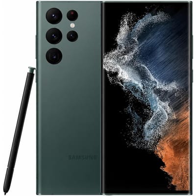 Samsung Galaxy S22 Ultra 5G 256 Go Débloqué Double SIM Exynos 2200 12 Go de RAM S Pen 256GB vert