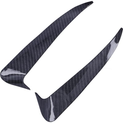 2 stuks Achterbumper Spoiler Zij Canard Links Rechts Geschikt voor Mercedes-Benz C-Klasse W205 C180 C200 Carbon Fiber Pattern