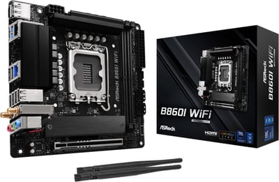 ASRock B860I WiFi Moederbord - Intel B860 - Intel LGA1851 - DDR5 RAM - Mini-ITX