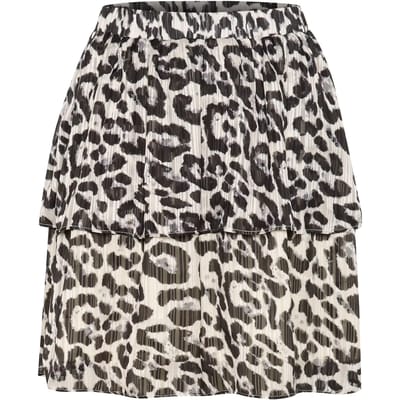 Rok Regular fit Black/White Leopard black offwhite