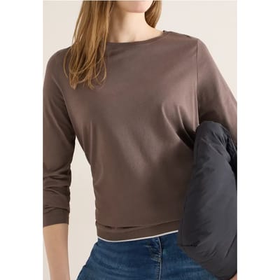 Shirt in effen kleur