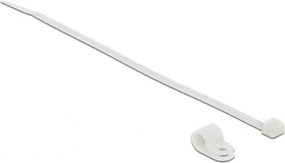 DeLOCK 18865 kabelbinder Screw mount cable tie Nylon Wit 10 stuk(s)