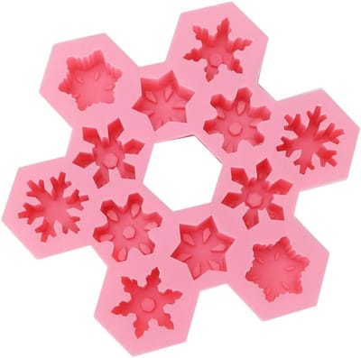 Siliconen Mallen voor Sneeuwvlokken - IJsblokjesvorm, Bonbonvorm en Fondant Mallen voor Kerstdecoratie en Chocolade Candy