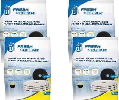 Catit Filters Drinkfontein 2l - Kattendrinkbak - 4 x 3 stuks