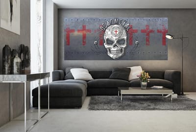Alchemy Skull Death Metal Photo Wallcovering