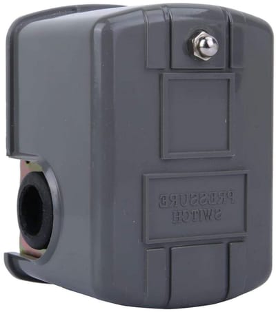 Waterpomp Drukschakelaar - Pompbesturing - Automatische Waterdruk - Verstelbaar Bereik - ZG1/4" Draad - Zwart