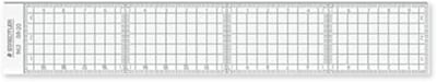 Snijliniaal 20 cm met 5 mm grid en 1 mm gesp - Ideaal voor Precisiewerk