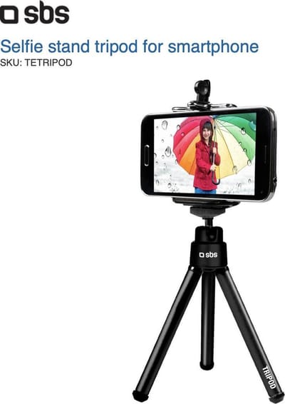 sbs mobile Tripod Werkhoogte: 16 cm (max) Voor smartphones en GoPro