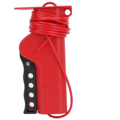 Verstelbaar Nylon Kabel Lockout Onregelmatige Industriële Apparatuur Veiligheidsslot Apparaat 1.6m / 5.2ft red