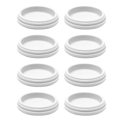 Kunststof Glijders - Meubelglijders Stoelglijders - Vloer Beschermen - Verwisselbare Inzetstukken - Ø 30 mm - Grijs